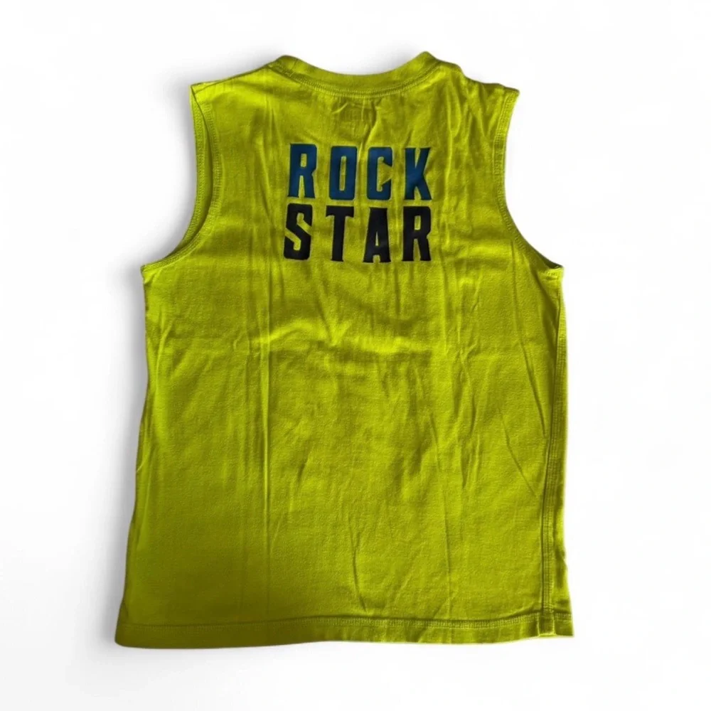 OshKosh B'gosh Boys Rockstar Guitar Sleeveless Muscle Tee Size 7X